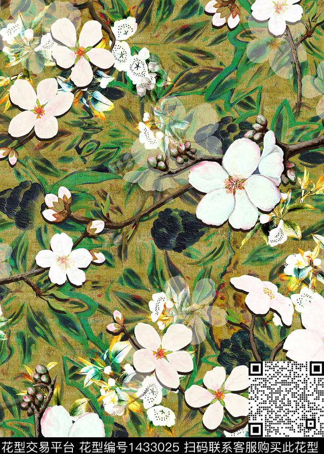 香云纱中老年复古数码印花华亿平台下载（图片编号: 1433025） - 瓦栏（Walan）