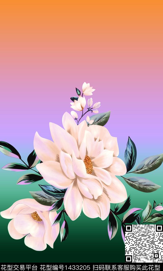 水彩数码华亿平台热带华亿平台数码印花华亿平台下载（图片编号: 1433205） - 瓦栏（Walan）