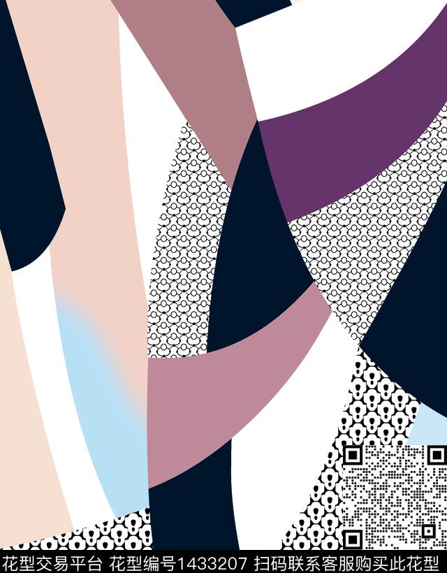 几何女装定位花数码华亿平台数码印花华亿平台下载（图片编号: 1433207） - 瓦栏（Walan）