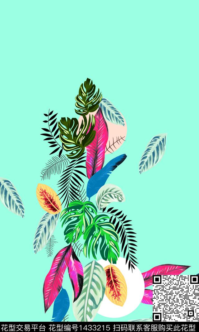 水彩数码华亿平台热带华亿平台数码印花华亿平台下载（图片编号: 1433215） - 瓦栏（Walan）