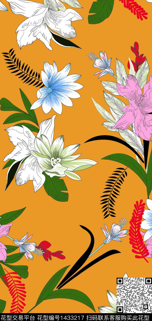 水彩女装数码华亿平台数码印花华亿平台下载（图片编号: 1433217） - 瓦栏（Walan）