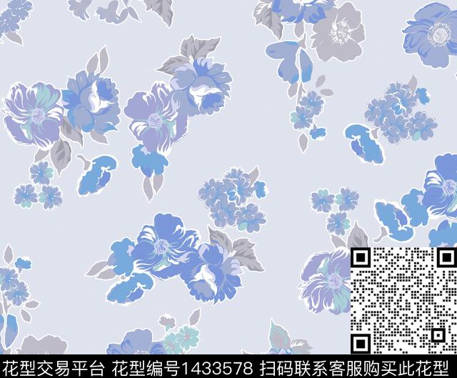 民族花卉女装花数码华亿平台数码印花华亿平台下载（图片编号: 1433578） - 瓦栏（Walan）