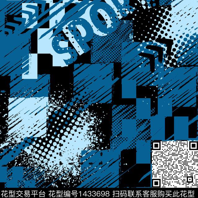 男士系列几何组合男士T桖衬衣传统印花华亿平台下载（图片编号: 1433698） - 瓦栏（Walan）