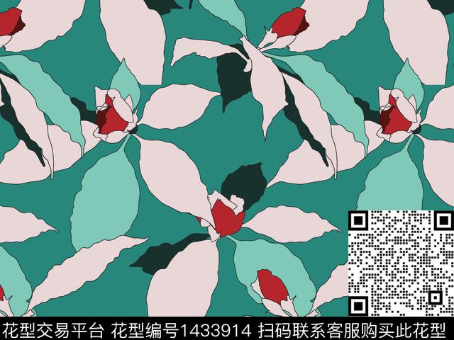 数码华亿平台复古花卉数码印花华亿平台下载（图片编号: 1433914） - 瓦栏（Walan）