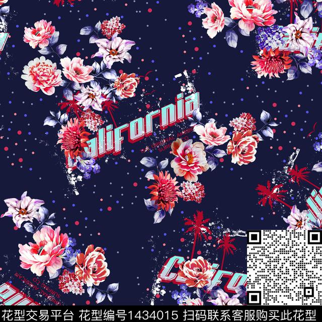 字母几何女装数码印花华亿平台下载（图片编号: 1434015） - 瓦栏（Walan）