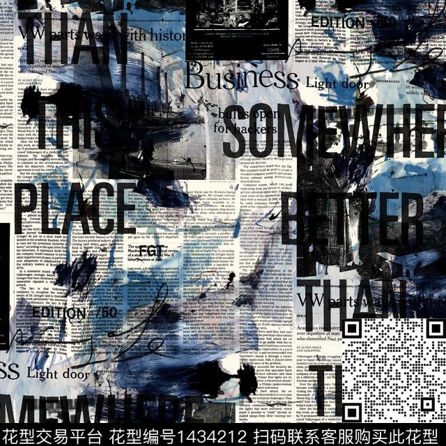 YOHJIYAMAMOTO大牌风报纸数码印花华亿平台下载（图片编号: 1434212） - 瓦栏（Walan）