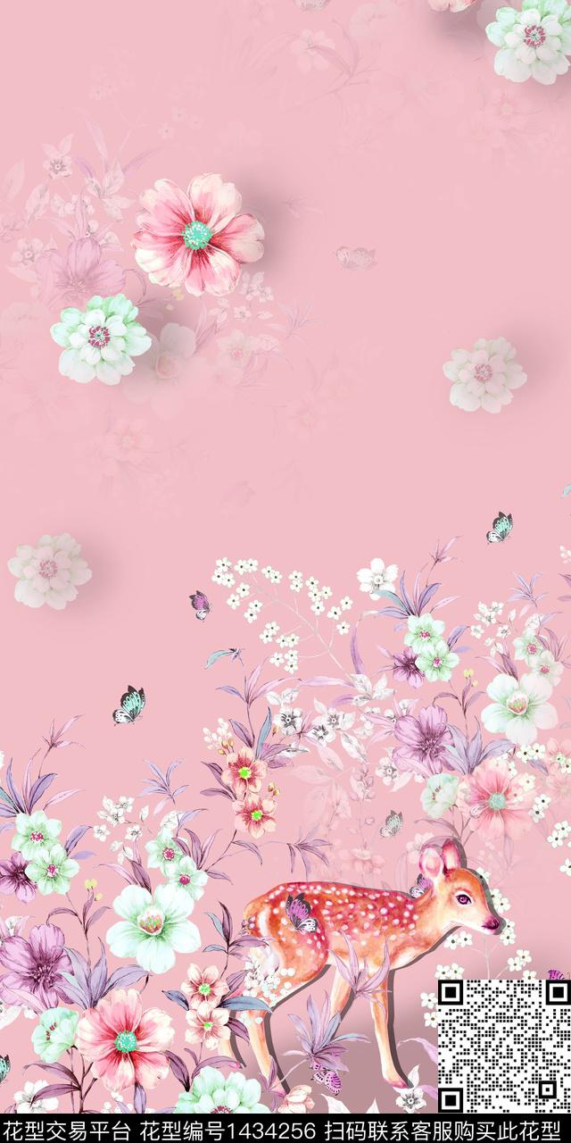 定位花女装花卉数码印花华亿平台下载（图片编号: 1434256） - 瓦栏（Walan）