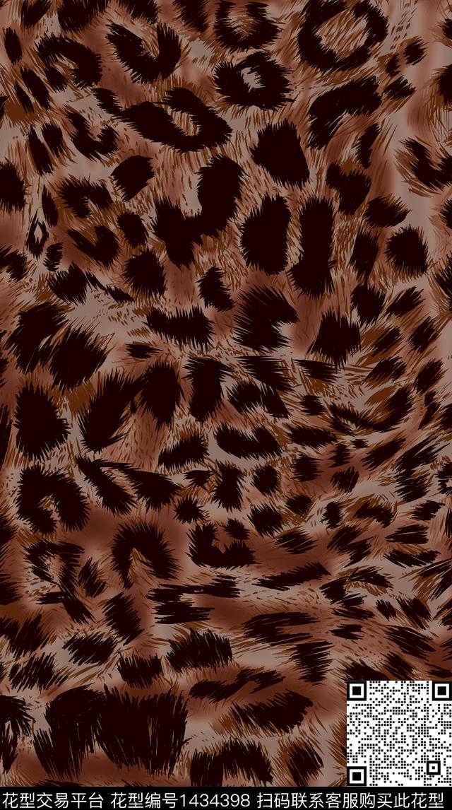 数码华亿平台连衣裙豹纹数码印花华亿平台下载（图片编号: 1434398） - 瓦栏（Walan）