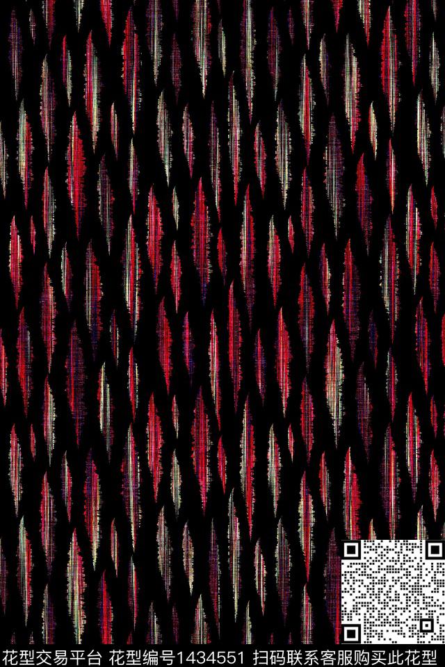 笔触女装趣味数码印花华亿平台下载（图片编号: 1434551） - 瓦栏（Walan）