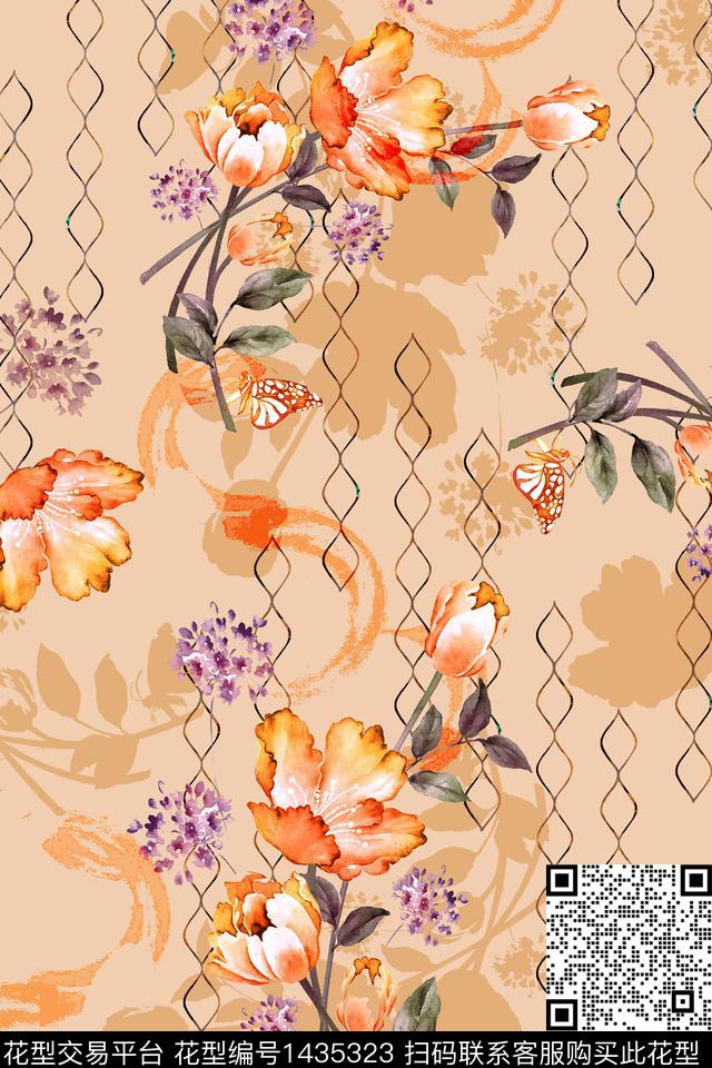 底纹复古纹理数码印花华亿平台下载（图片编号: 1435323） - 瓦栏（Walan）