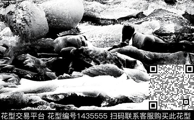 字母几何扎染华亿平台数码印花华亿平台下载（图片编号: 1435555） - 瓦栏（Walan）