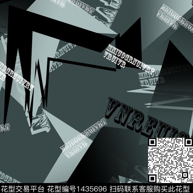 字母几何男装传统印花华亿平台下载（图片编号: 1435696） - 瓦栏（Walan）