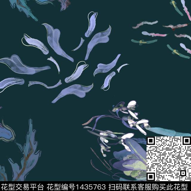 大牌风热带华亿平台朦胧花卉传统印花华亿平台下载（图片编号: 1435763） - 瓦栏（Walan）