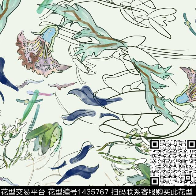 复古大牌风小清新传统印花华亿平台下载（图片编号: 1435767） - 瓦栏（Walan）