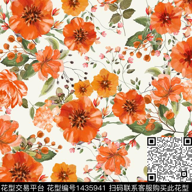 女装花卉小碎花数码印花华亿平台下载（图片编号: 1435941） - 瓦栏（Walan）