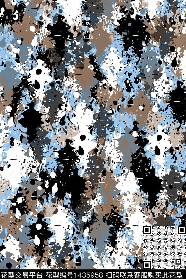 抽象男装户外家居服传统印花华亿平台下载（图片编号: 1435958） - 瓦栏（Walan）