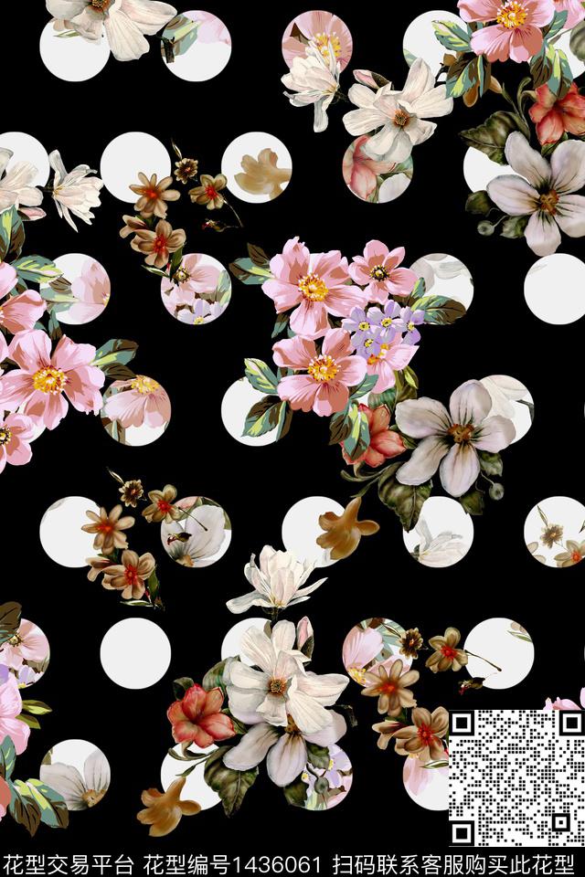 民族花卉花卉大牌风数码印花华亿平台下载（图片编号: 1436061） - 瓦栏（Walan）