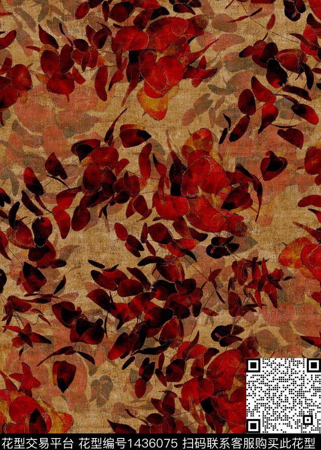 复古香云纱中老年数码印花华亿平台下载（图片编号: 1436075） - 瓦栏（Walan）