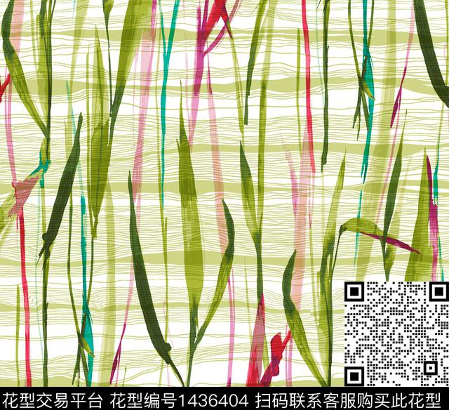 几何格子大牌风传统印花华亿平台下载（图片编号: 1436404） - 瓦栏（Walan）