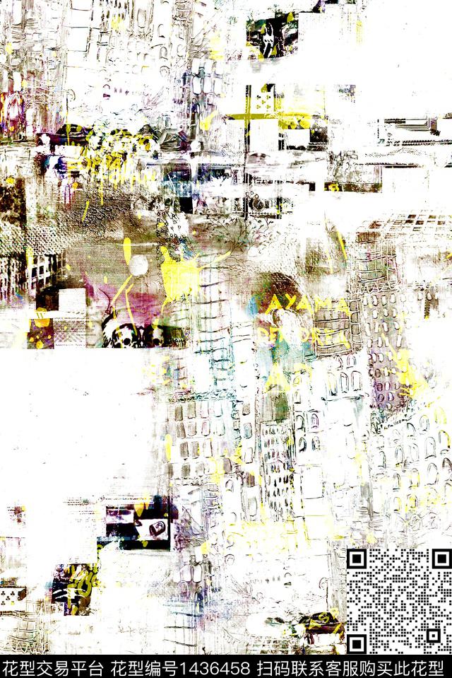 定位花扎染华亿平台花卉数码印花华亿平台下载（图片编号: 1436458） - 瓦栏（Walan）