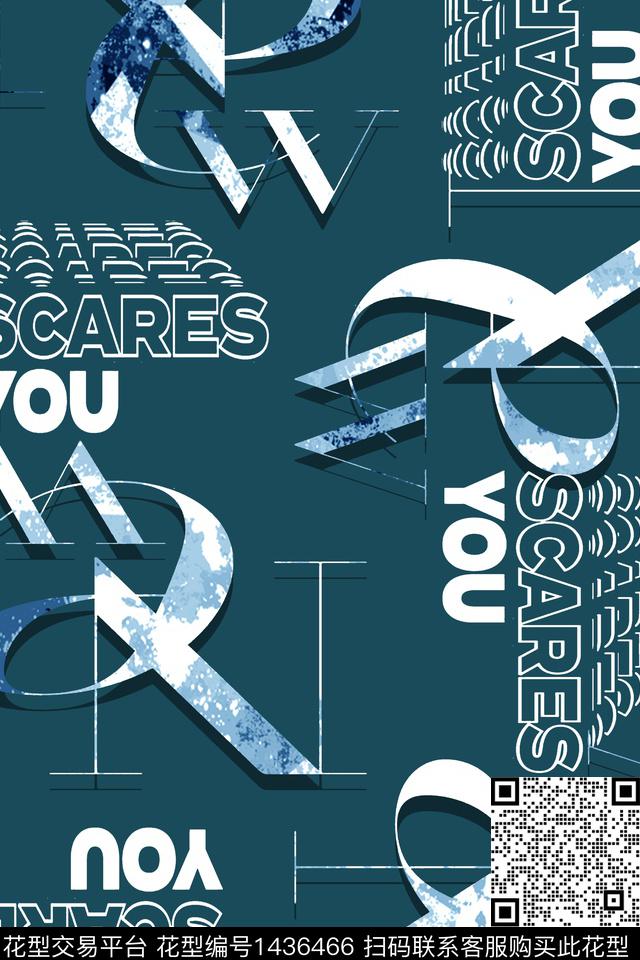 字母几何扎染华亿平台数码印花华亿平台下载（图片编号: 1436466） - 瓦栏（Walan）