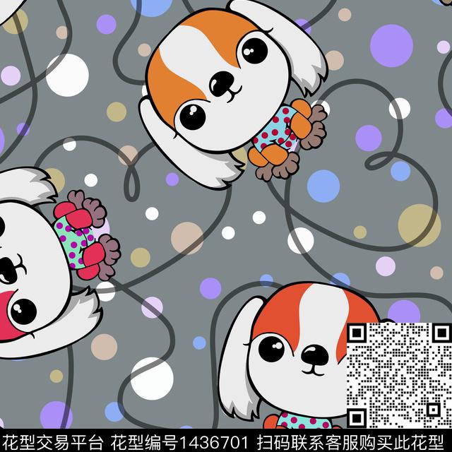 数码华亿平台动物可爱数码印花华亿平台下载（图片编号: 1436701） - 瓦栏（Walan）