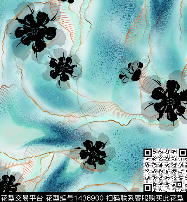 连衣裙肌理女装传统印花华亿平台下载（图片编号: 1436900） - 瓦栏（Walan）