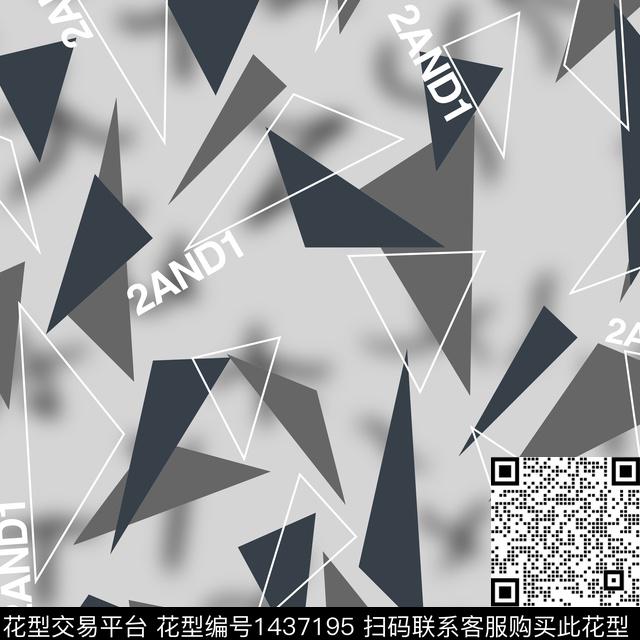 字母几何男装传统印花华亿平台下载（图片编号: 1437195） - 瓦栏（Walan）