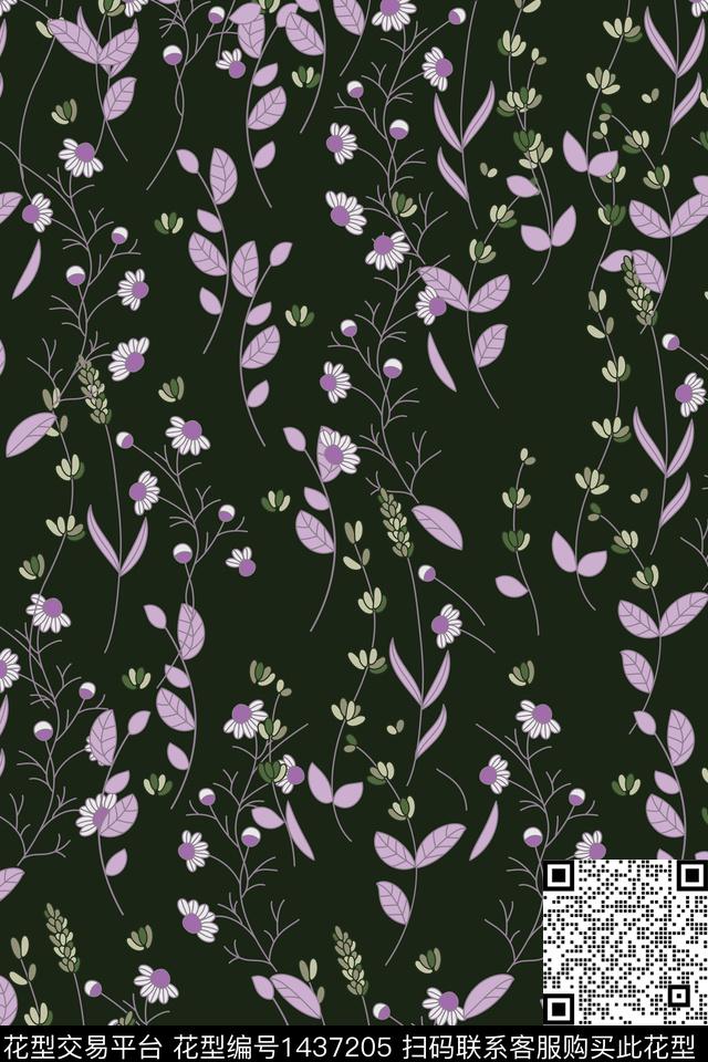 时尚民族风花卉数码印花华亿平台下载（图片编号: 1437205） - 瓦栏（Walan）