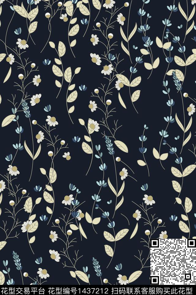 时尚民族风花卉数码印花华亿平台下载（图片编号: 1437212） - 瓦栏（Walan）