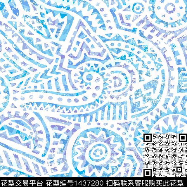 炫彩趋势华亿平台文艺数码印花华亿平台下载（图片编号: 1437280） - 瓦栏（Walan）