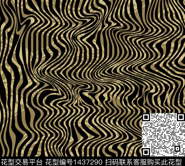 时尚斑马大牌风数码印花华亿平台下载（图片编号: 1437290） - 瓦栏（Walan）