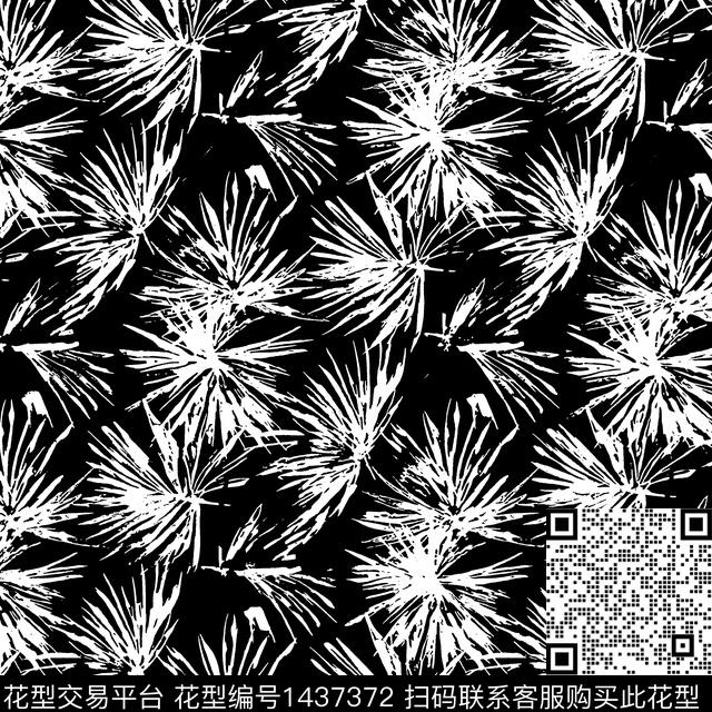 肌理抽象花卉大牌风数码印花华亿平台下载（图片编号: 1437372） - 瓦栏（Walan）
