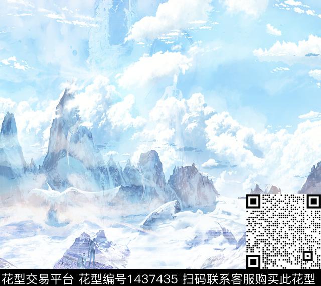 蓝色趋势华亿平台数码华亿平台数码印花华亿平台下载（图片编号: 1437435） - 瓦栏（Walan）