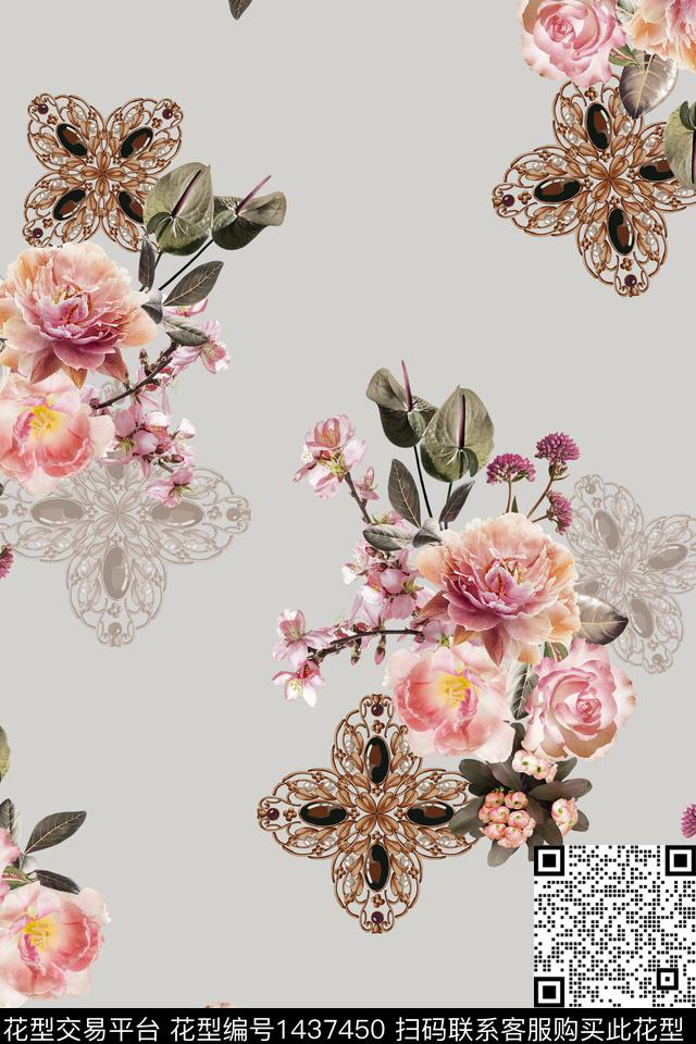 纸印花民族风包金华亿平台数码印花华亿平台下载（图片编号: 1437450） - 瓦栏（Walan）