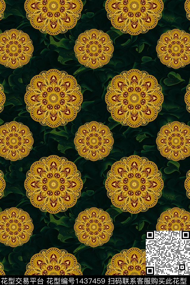 纸印花民族风包金华亿平台数码印花华亿平台下载（图片编号: 1437459） - 瓦栏（Walan）