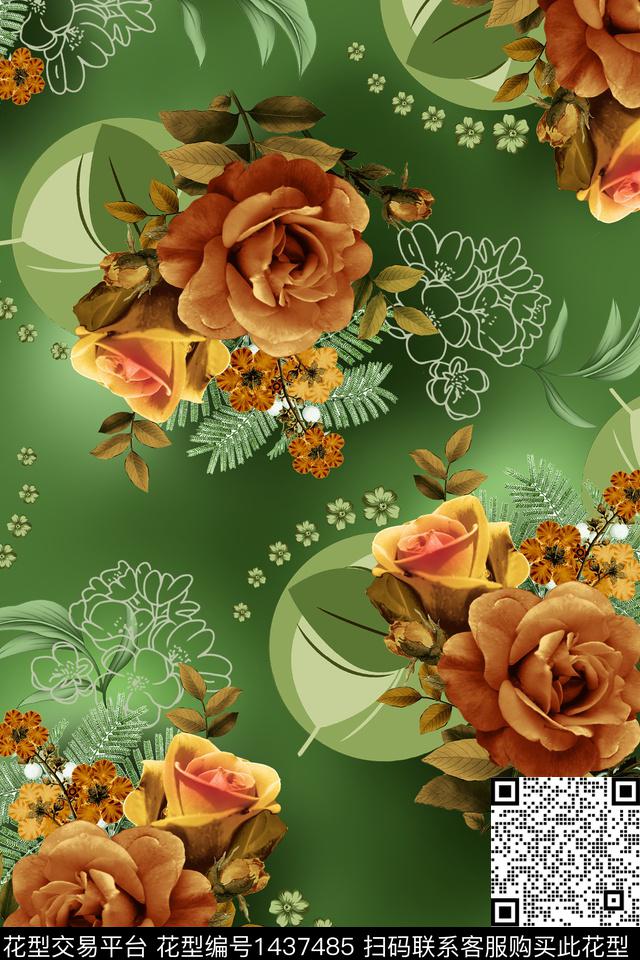 纸印花民族风包金华亿平台数码印花华亿平台下载（图片编号: 1437485） - 瓦栏（Walan）