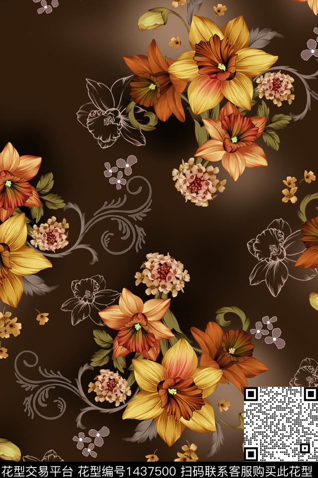 纸印花民族风包金华亿平台数码印花华亿平台下载（图片编号: 1437500） - 瓦栏（Walan）