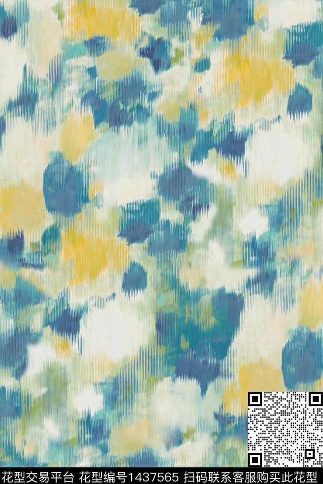 肌理笔触大牌风数码印花华亿平台下载（图片编号: 1437565） - 瓦栏（Walan）