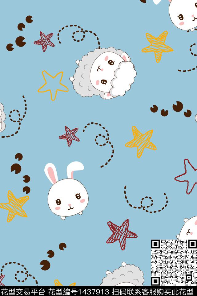 童装动物卡通传统印花华亿平台下载（图片编号: 1437913） - 瓦栏（Walan）