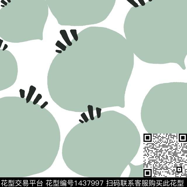 炫彩撞色几何花卉传统印花华亿平台下载（图片编号: 1437997） - 瓦栏（Walan）