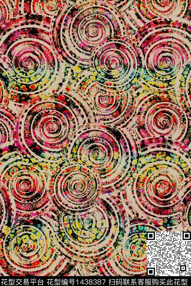 复古民族风中国风数码印花华亿平台下载（图片编号: 1438387） - 瓦栏（Walan）