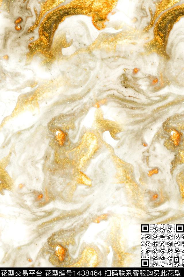 肌理水彩雪纺数码印花华亿平台下载（图片编号: 1438464） - 瓦栏（Walan）