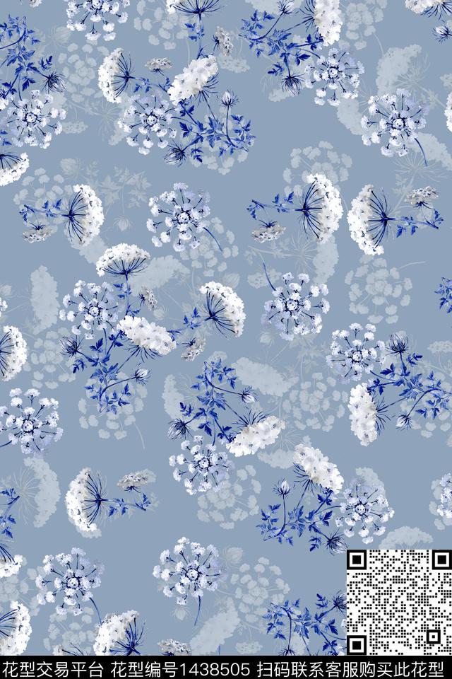 绿植树叶花卉大牌风数码印花华亿平台下载（图片编号: 1438505） - 瓦栏（Walan）