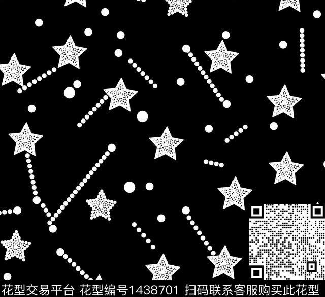 几何满天星大牌风数码印花华亿平台下载（图片编号: 1438701） - 瓦栏（Walan）