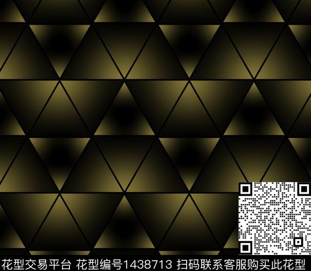 几何格子大牌风数码印花华亿平台下载（图片编号: 1438713） - 瓦栏（Walan）