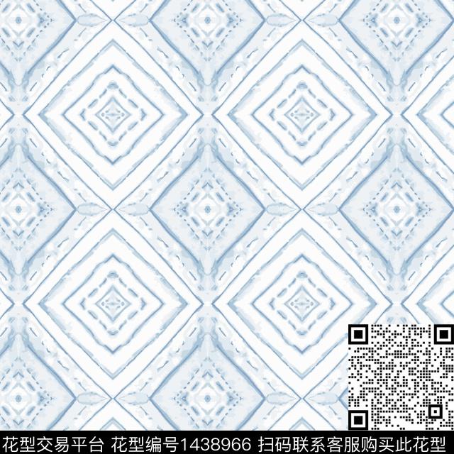 时尚几何抽象传统印花华亿平台下载（图片编号: 1438966） - 瓦栏（Walan）