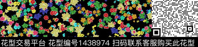 女装花卉大牌风数码印花华亿平台下载（图片编号: 1438974） - 瓦栏（Walan）