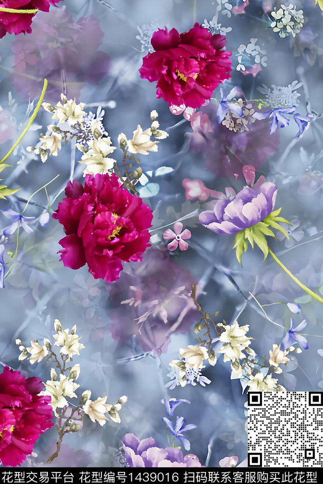 简约趋势华亿平台文艺数码印花华亿平台下载（图片编号: 1439016） - 瓦栏（Walan）