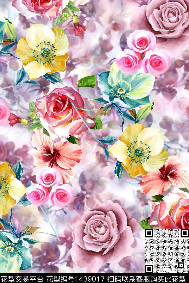 简约趋势华亿平台文艺数码印花华亿平台下载（图片编号: 1439017） - 瓦栏（Walan）